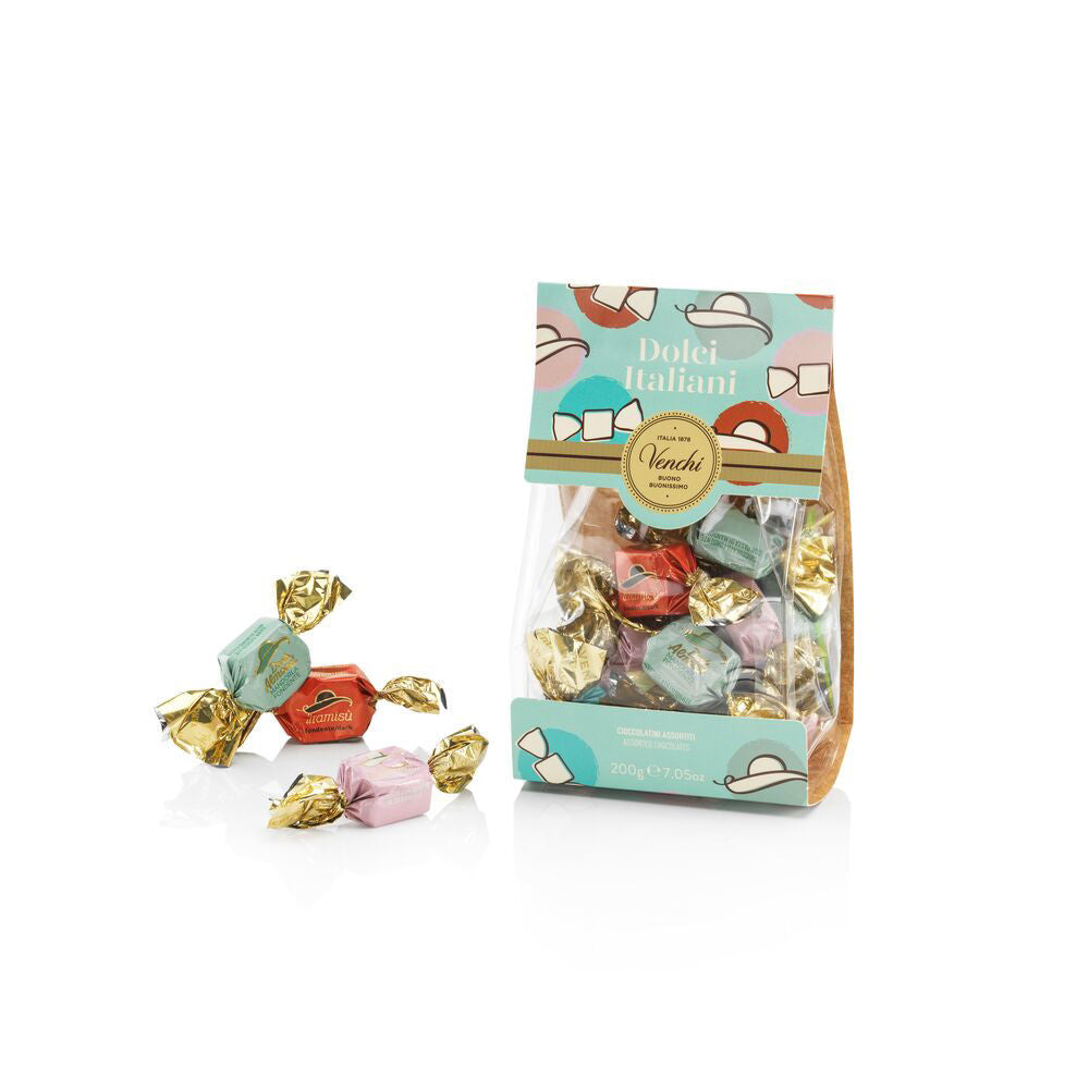 Cioccolatini "Dolci Italiani" in sacchetto regalo 200g Venchi