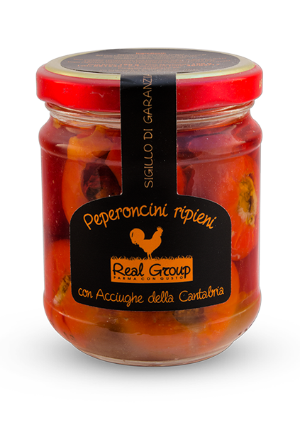 Peperoncini ripieni di Acciughe della Cantabria Realgroup