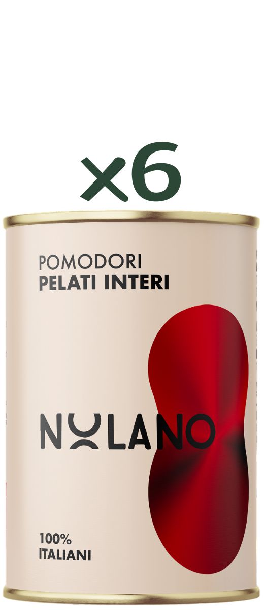 Pomodori Pelati interi in Latta 400gr Nolano (Confezione da 6)