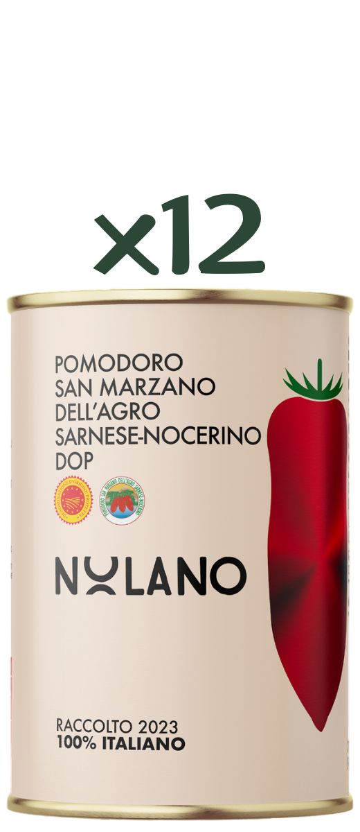 Pomodoro San Marzano DOP in Latta 400g Nolano (Confezione da 12)