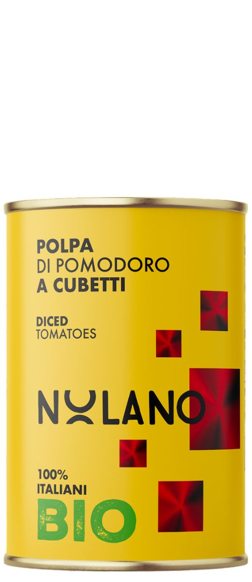 Polpa di Pomodoro a cubetti BIO in Latta 400g Nolano