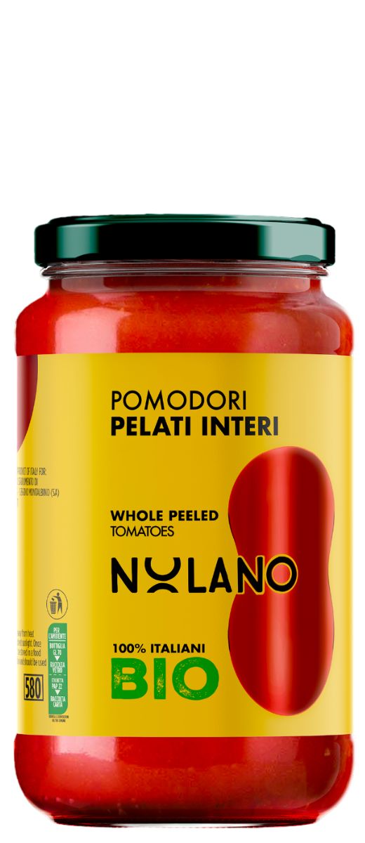 Pomodori Pelati interi BIO in Vetro 540g Nolano