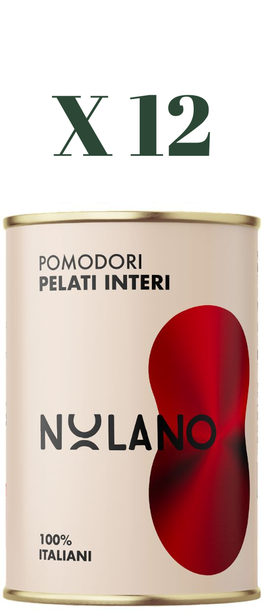Pomodori Pelati interi in Latta 400gr Nolano (Confezione da 12)