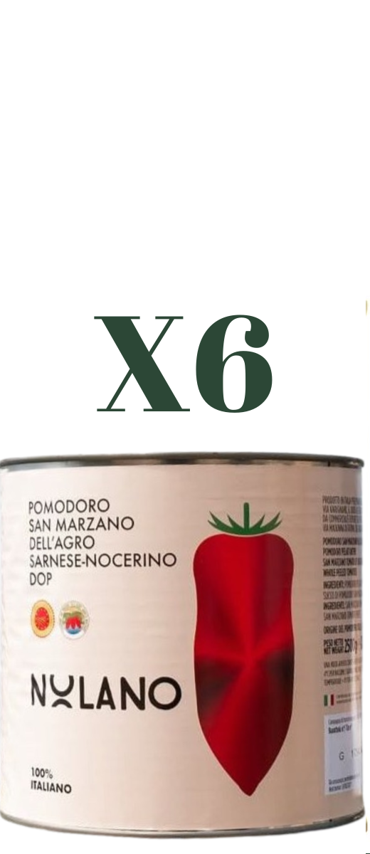 Pomodoro San Marzano DOP in Latta 800g Nolano (confezione da 6)