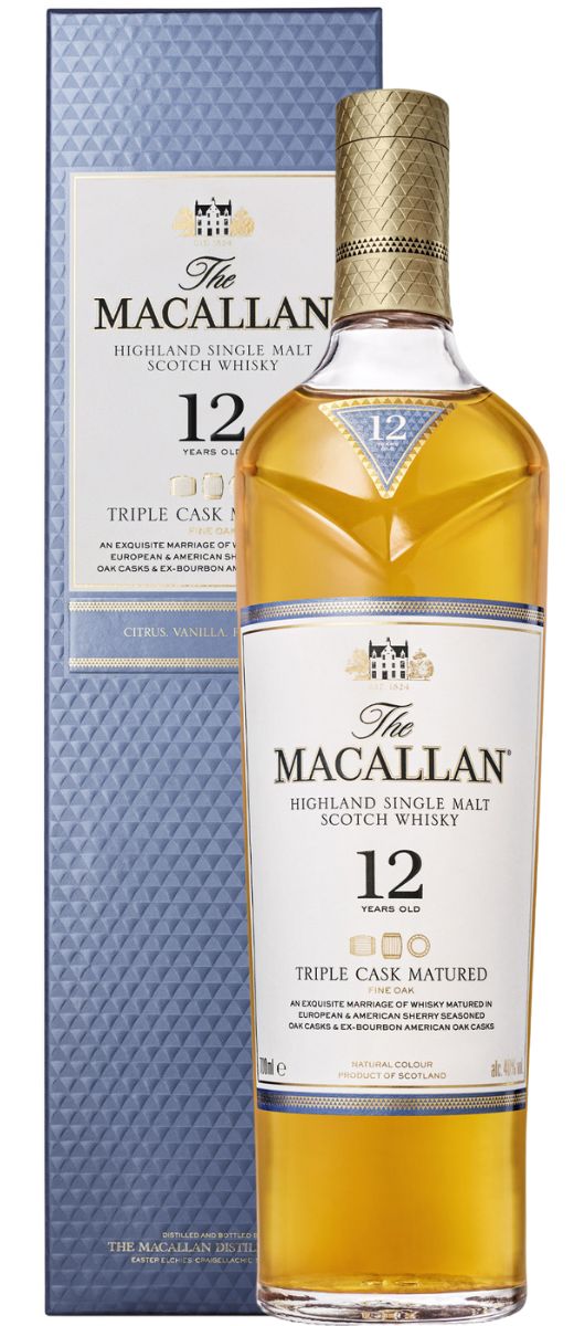 Whisky Single Malt Triple Cask "Sherry Oak 12 Years Old" The Macallan